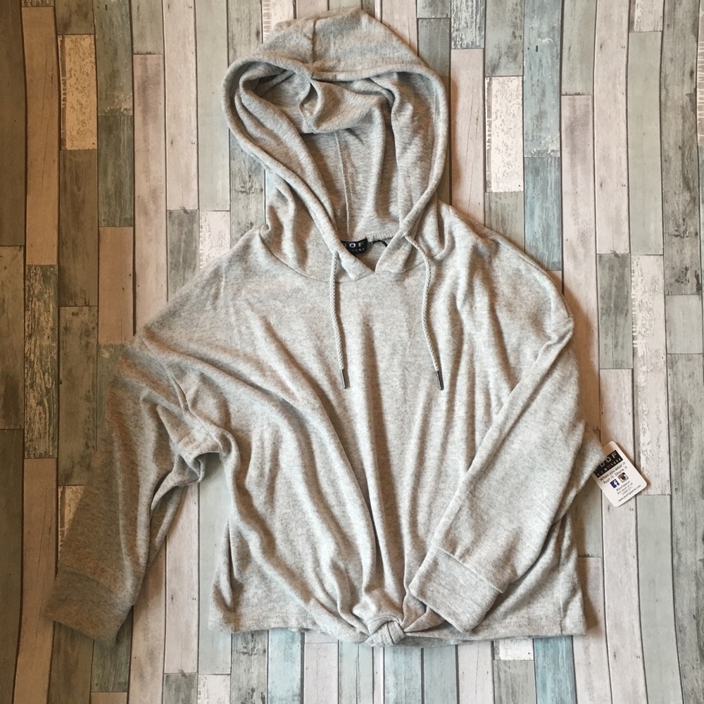 Hooded Crop Sweatshirt